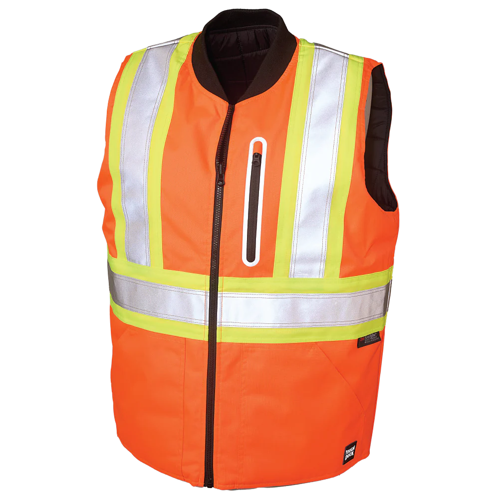 SV14 Veste sans manches Hv réversible Orange Hv -TOUGH DUCK